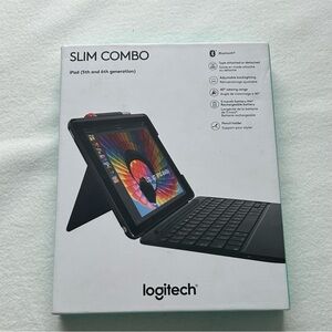 Logitech Slim Combo Keyboard Case for iPad - Black